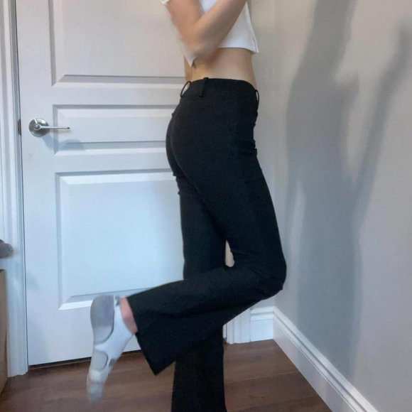 Y2K Black Kick Flare Pants - Picture 4 of 4